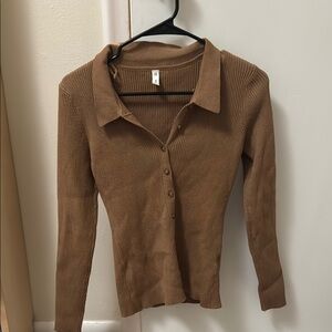 Wishlist Brown Button Down Shirt